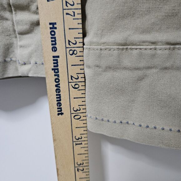 Horny Toad Pants Women’s 12 (34x30.5) Tan Straight Leg Ankle Side Slit Pockets - Picture 5 of 10